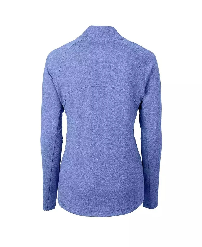 Cutter & Buck Women's Heather Blue Emory Eagles Adapt Eco Knit Heather Full-Zip Jacket 2