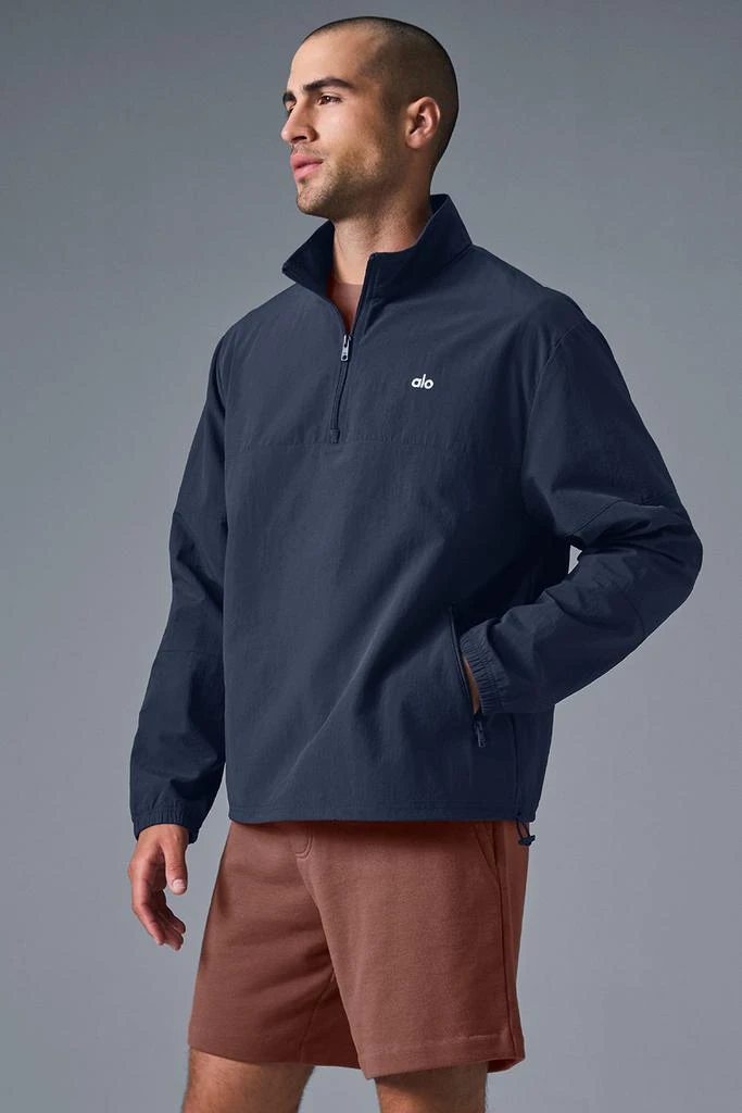 Alo Light Weight Takeaway Track Pullover - Navy 3