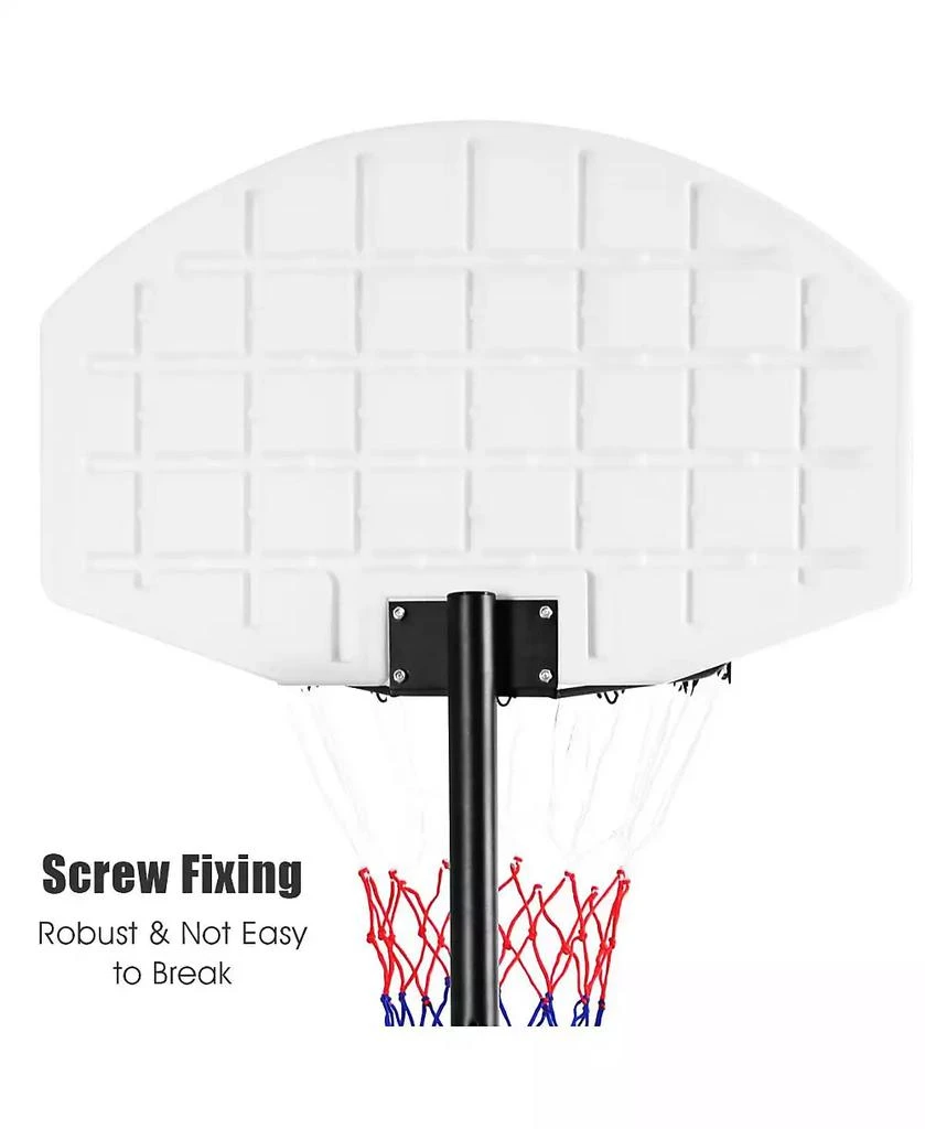 Costway Adjustable Basketball Hoop System Stand Kid Indoor Outdoor Net Goal 3