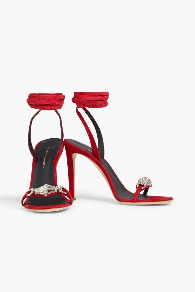 Giuseppe Zanotti Thais embellished suede sandals 2