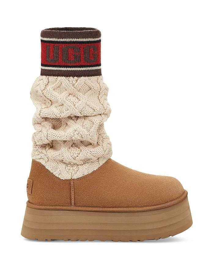 UGG Women's Classic Sweater Letter Platform Boots 2