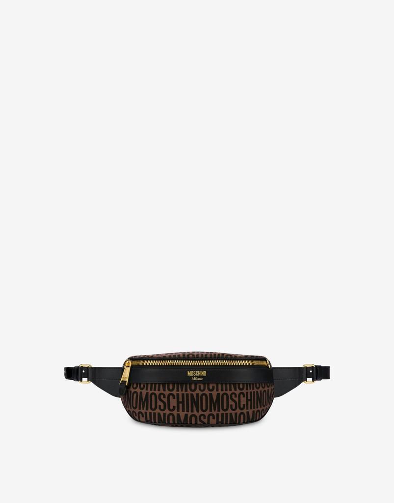 Moschino All-over Logo Nylon Belt Bag