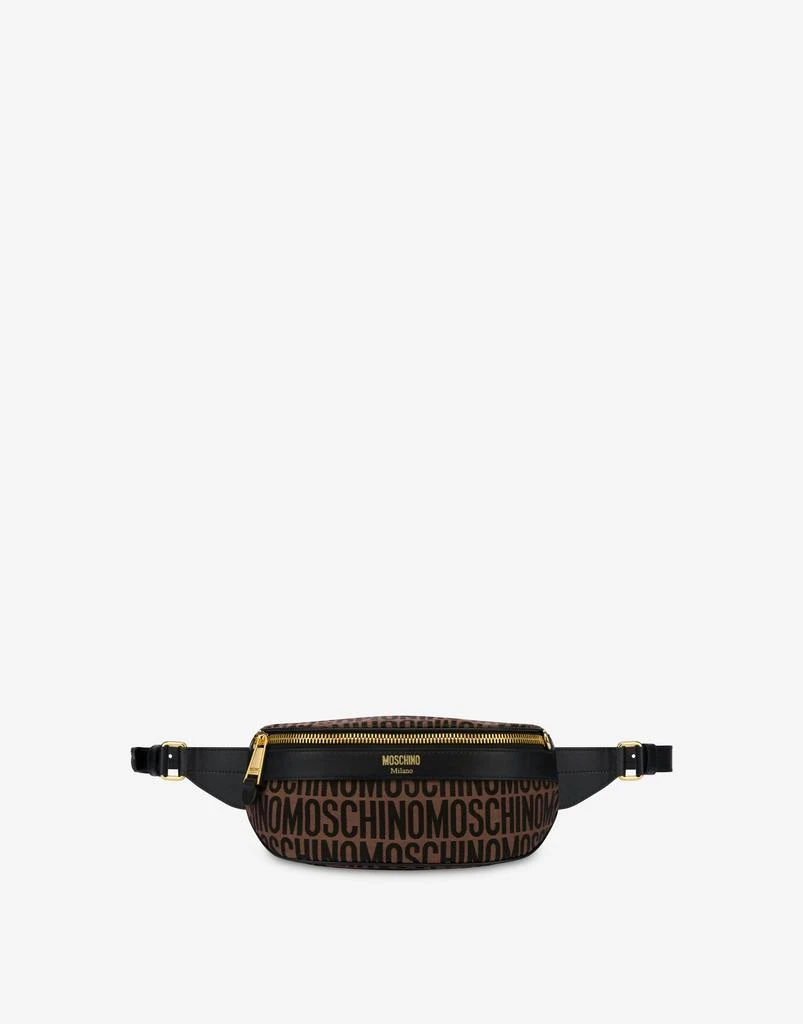 Moschino All-over Logo Nylon Belt Bag 1