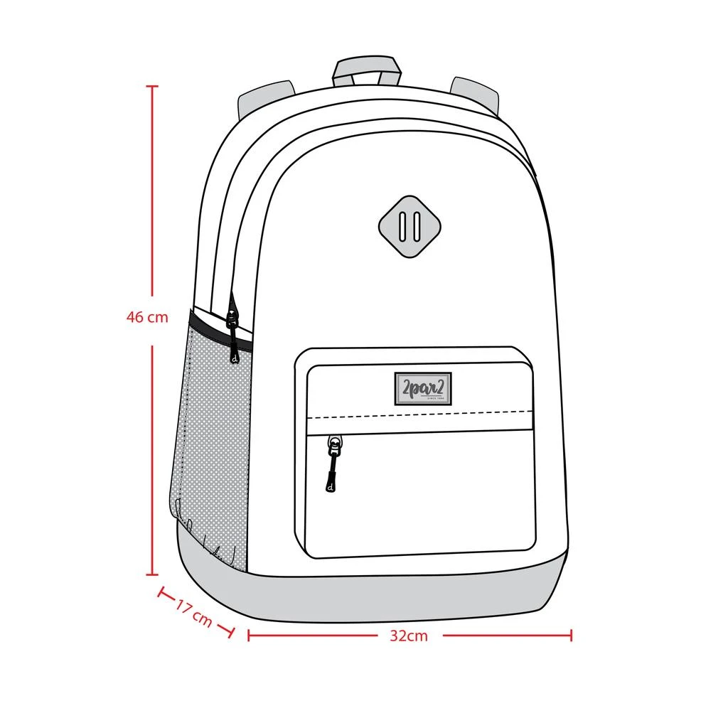 Deux par Deux Kids Backpack Navy Unicorn Print 5