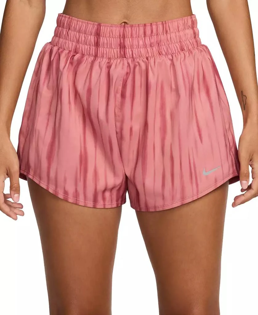 NIKE Women's One Dri-FIT High-Waist Brief-Lined Printed Shorts 1
