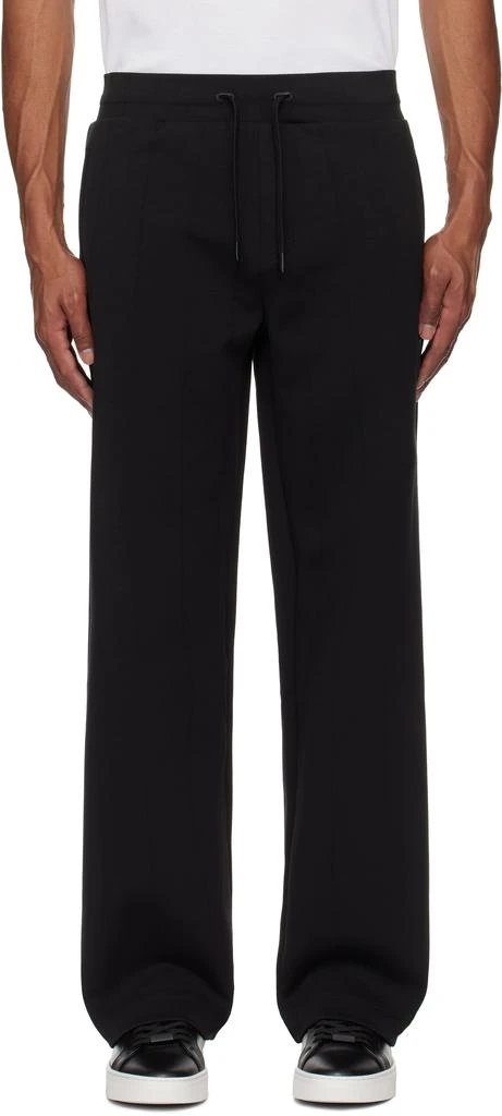Hugo Boss Black Drop-Needle Cotton Track Pants 1