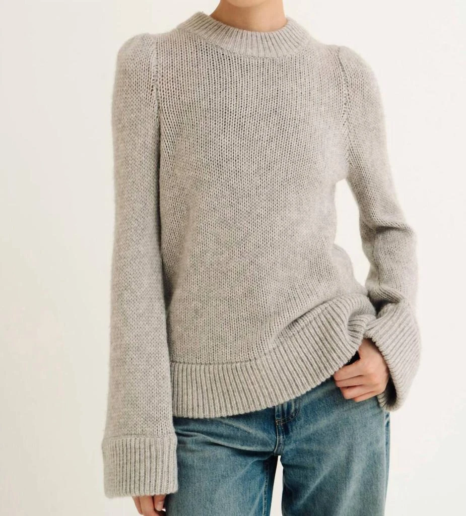 Madeleine Thompson Aida Top In Smoke Grey 1