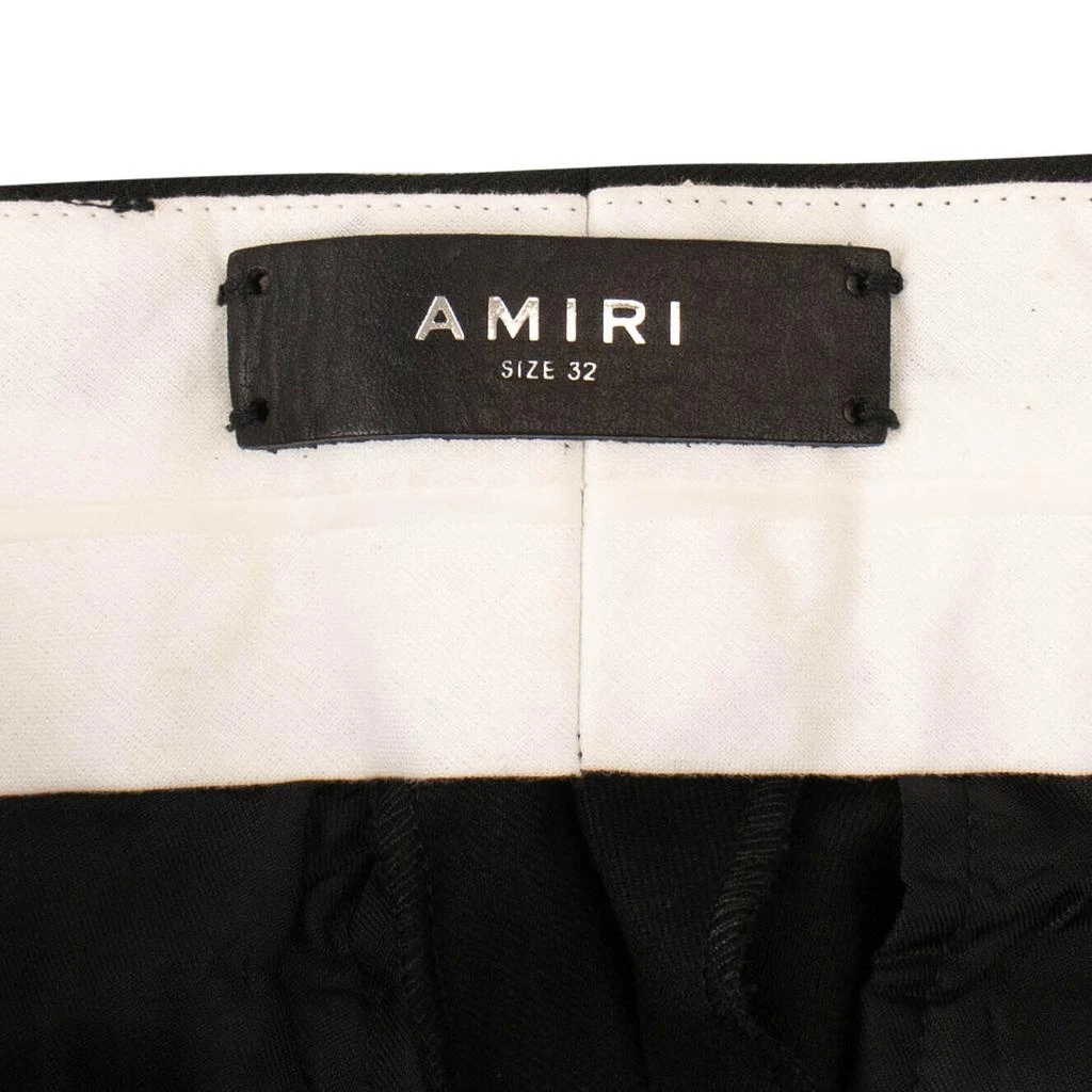 AMIRI Men's Black Beaded Guitar Strap Pants 6