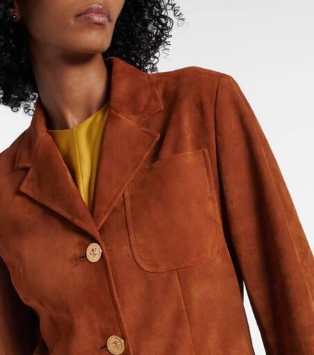 Versace Medusa suede blazer 4