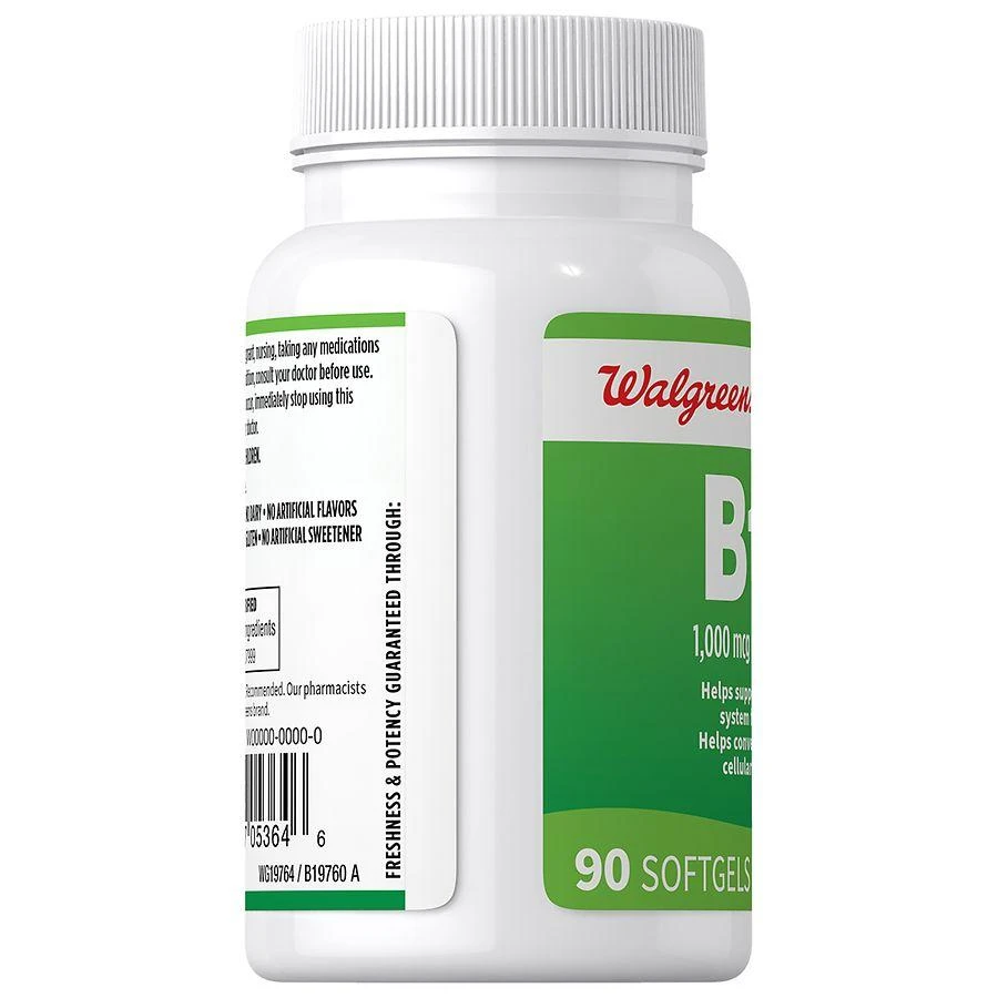 Walgreens Free & Pure B12 Softgels 4