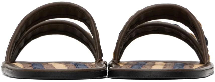 Bode Brown & Navy Duotone Summer Slides IT-42 - Sandals - BeyondStyle