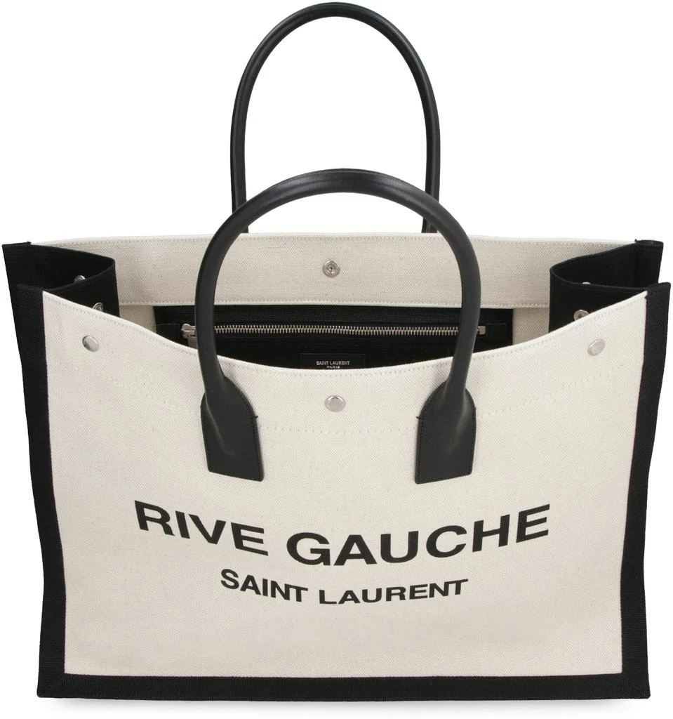 Yves Saint Laurent RIVE GAUCHE CANVAS TOTE BAG 5