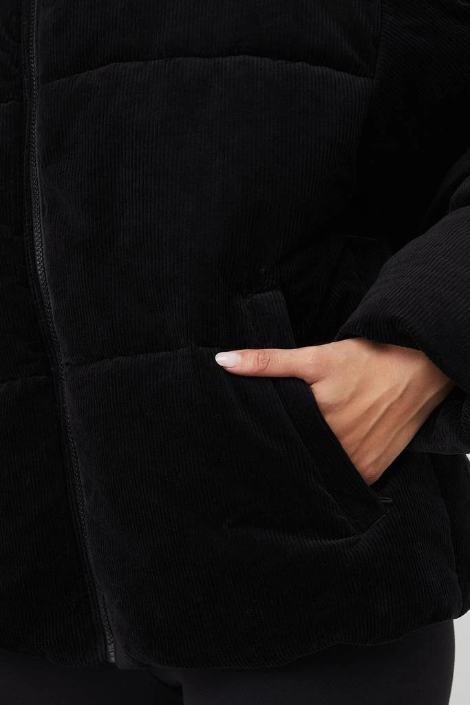 Alo Corduroy Stage Puffer - Black 5