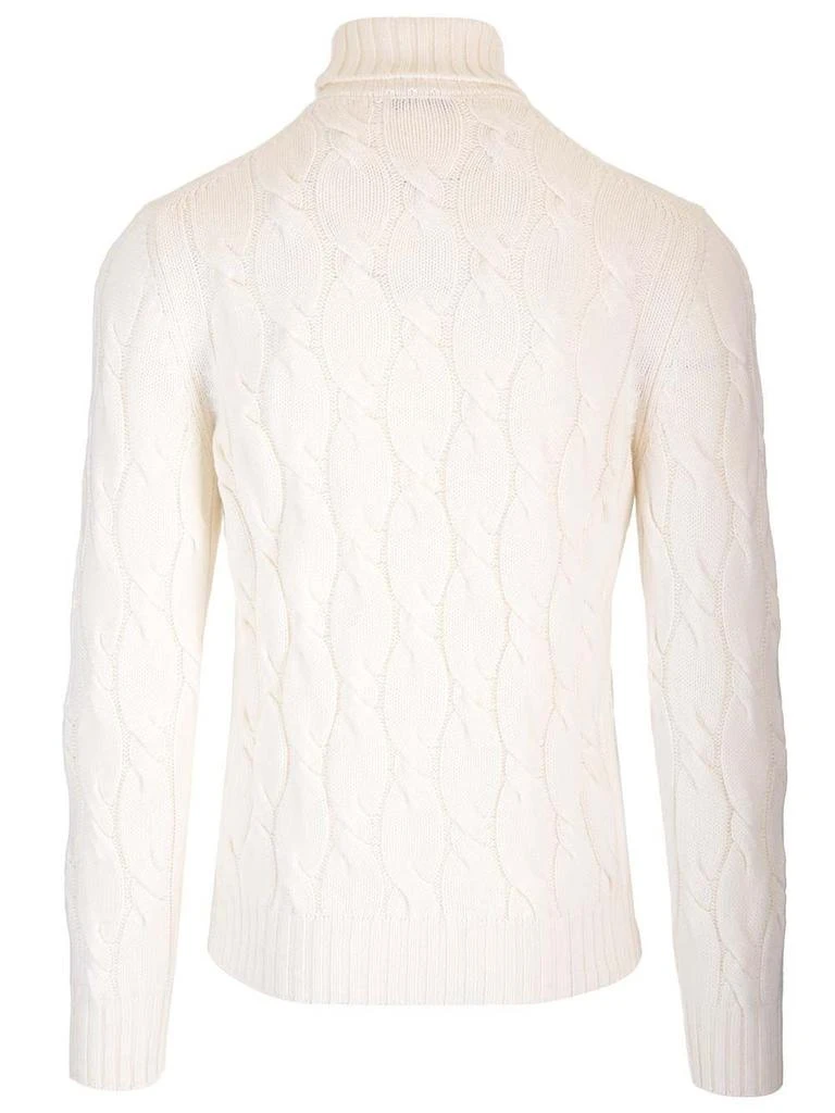 BARBA Barba Roll-Neck Cable Knit Jumper 2