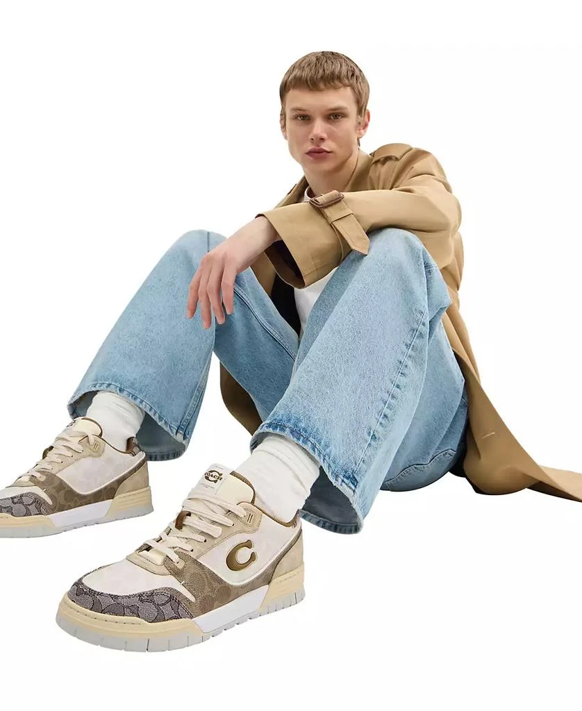 Coach Men's Mixed Signature Soho Round Toe Sneakers 5