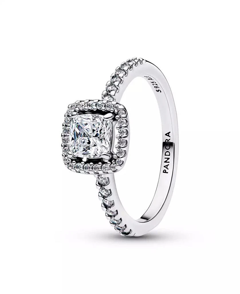 PANDORA Sparkling Square Halo Ring