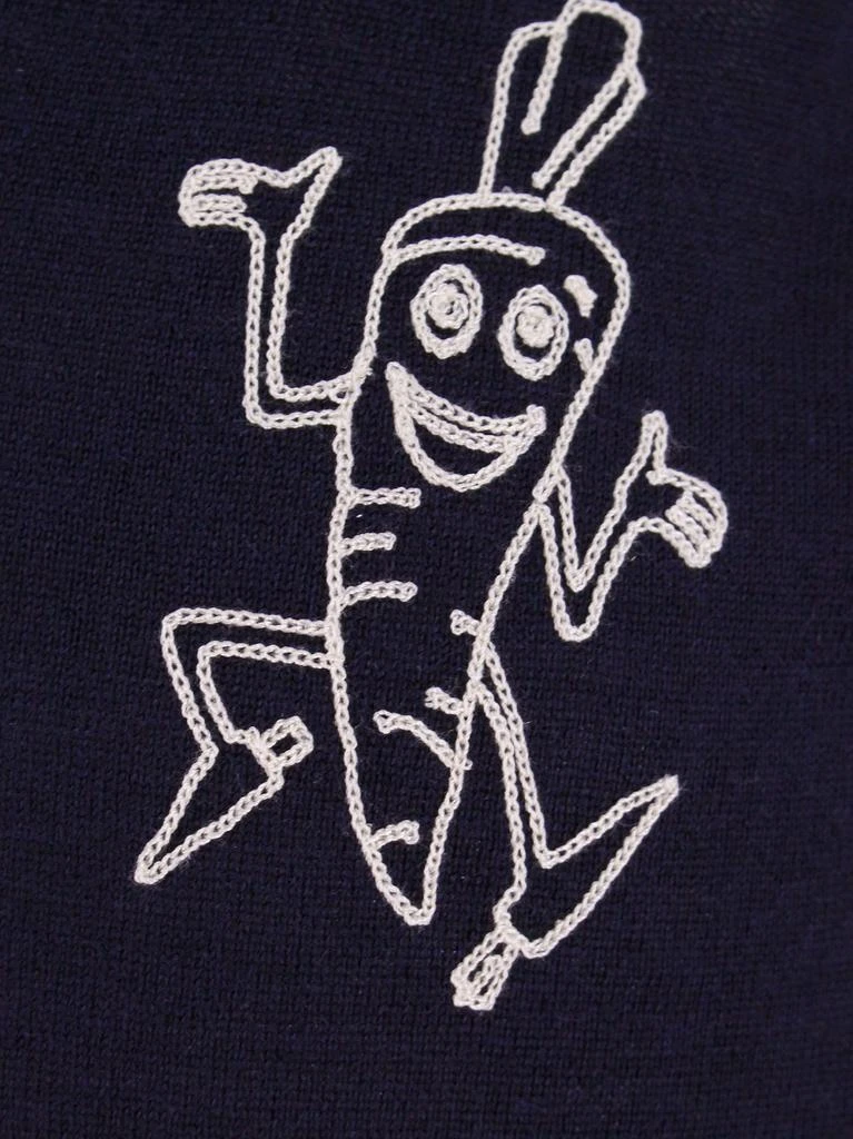 MAISON MARGIELA Maison Margiela Logo Embroidered V-Neck Knitted Vest 3