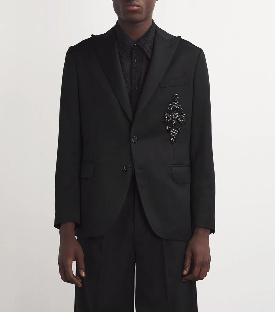 Simone Rocha Crystal-Embellished Suit Jacket 3
