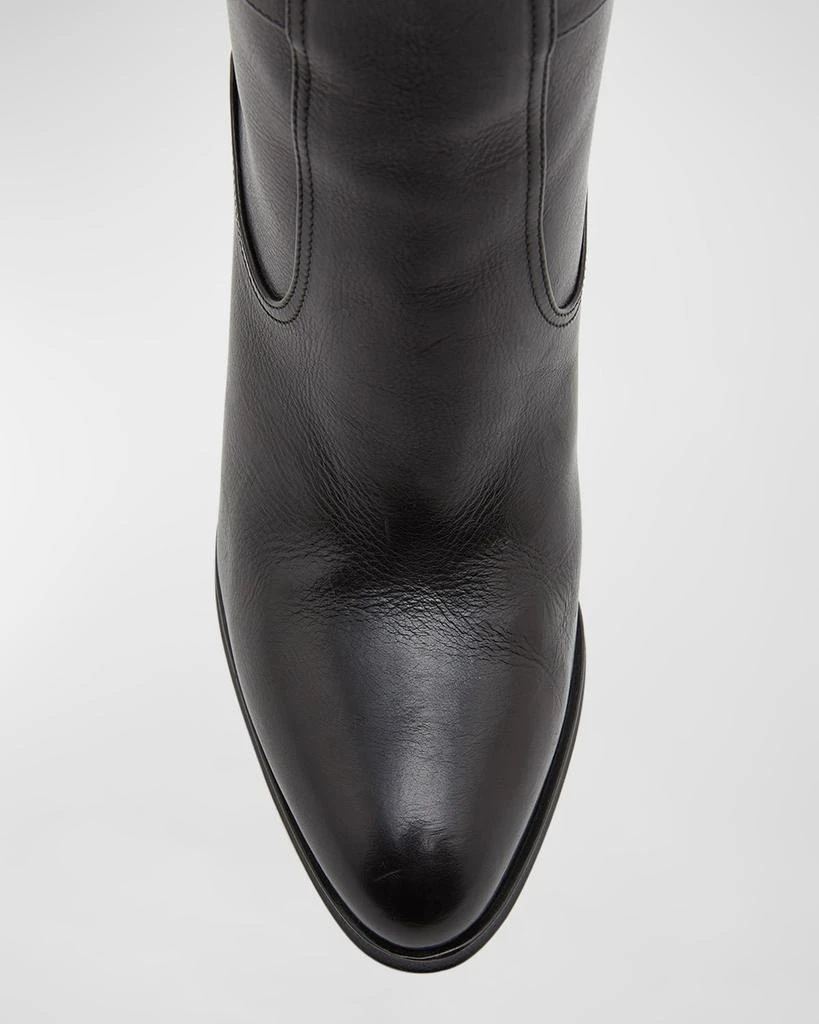 Yves Saint Laurent Diane Leather Buckle Knee Boots 5
