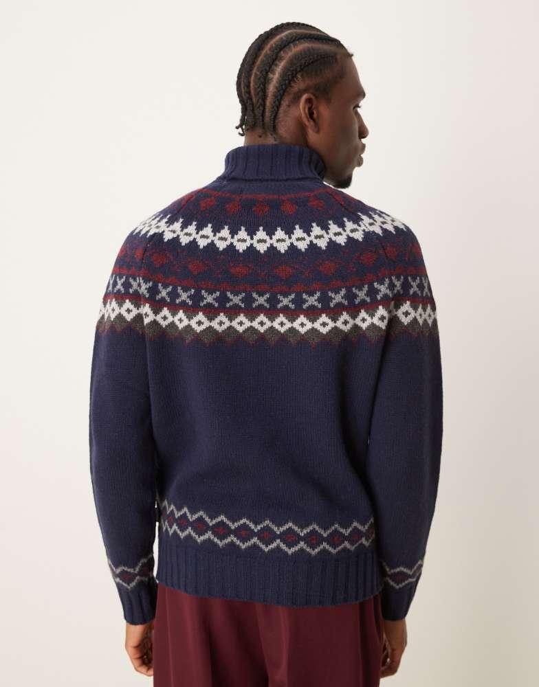 Barbour Barbour Roose fair isle rollneck knitted jumper