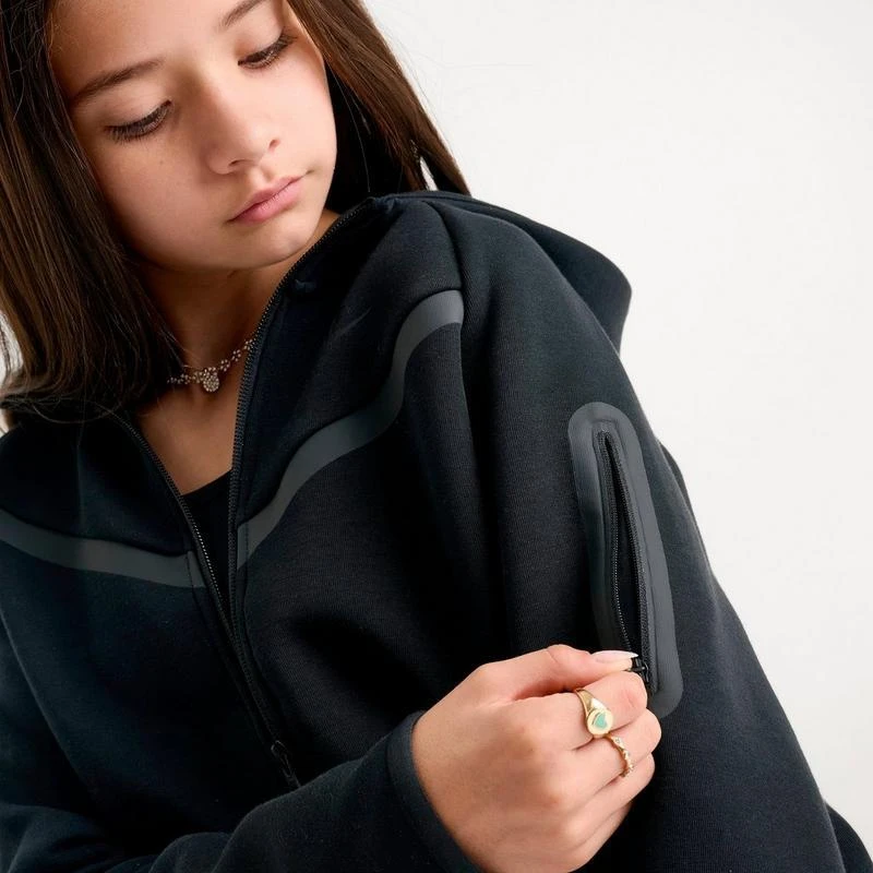 NIKE Girls
 Nike Sportswear Tech Fleece Full-Zip Hoodie 6