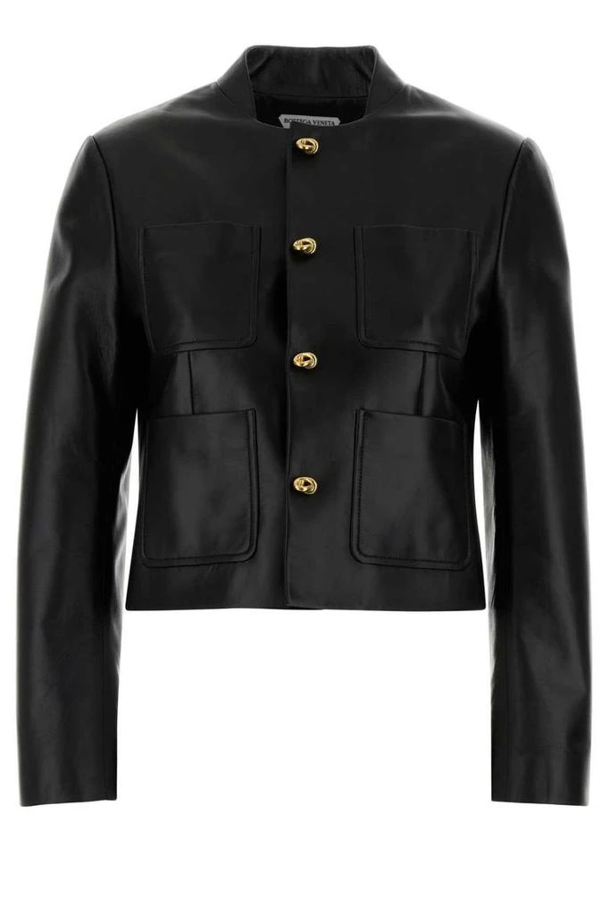 Bottega Veneta Bottega Veneta Knot Detailed Leather Blouson from Cettire