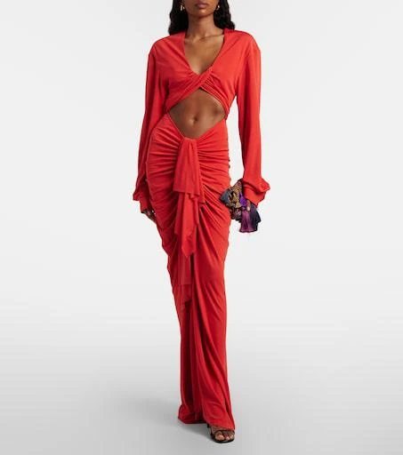 Christopher Esber Vivenda cutout gathered gown - Dresses & Skirts - Free  Shipping - BeyondStyle