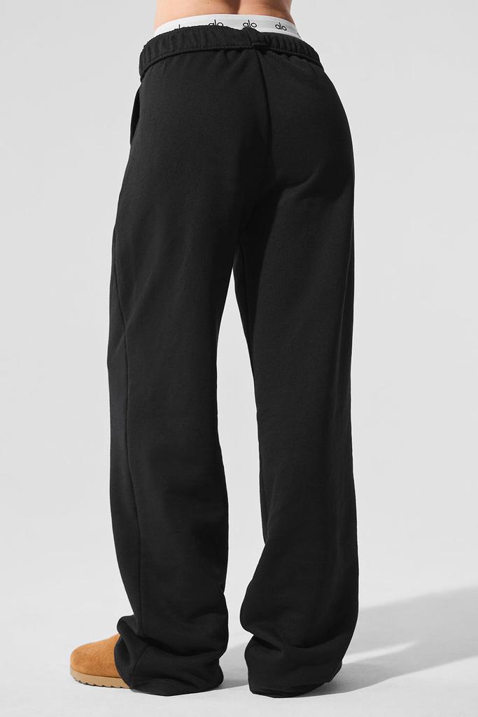 Alo Accolade Straight Leg Sweatpant - Black