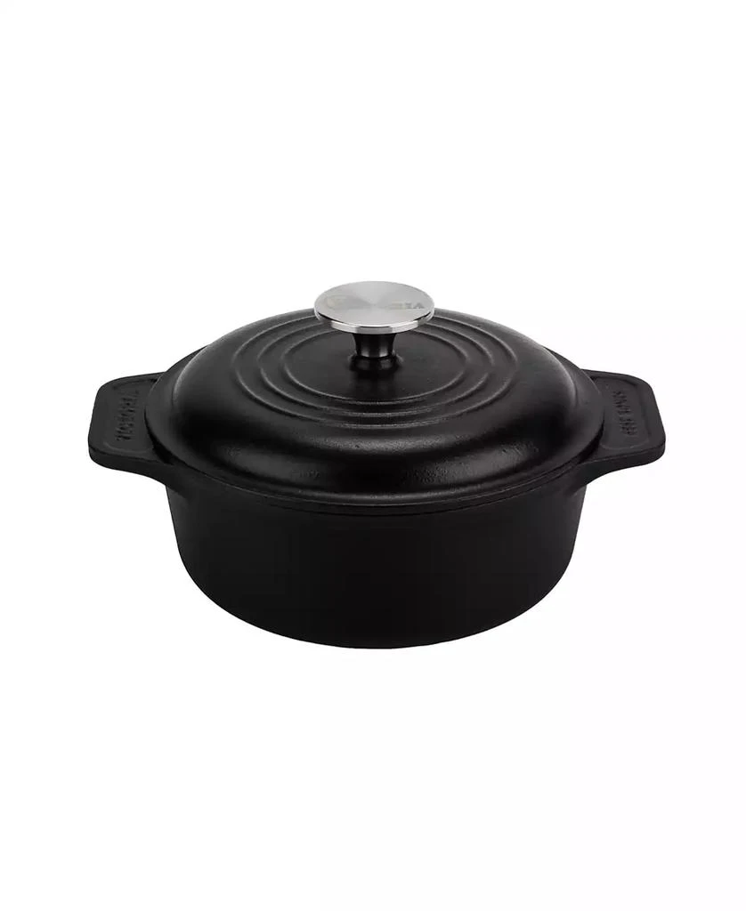 Victoria 2-Quart Cast Iron Preseasoned Dutch Oven with Lid and Dual Handles 1
