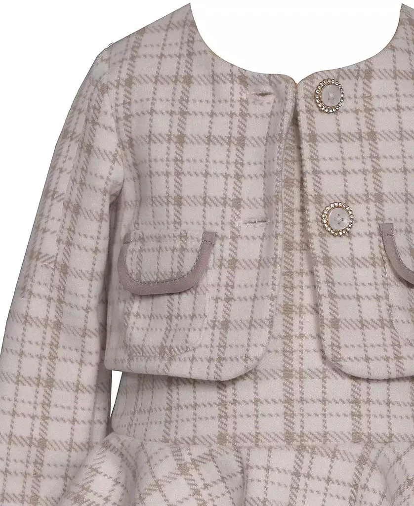 Bonnie Baby Baby Girls
 Tiered Plaid Jacket and Dress, 2-Piece Set 4