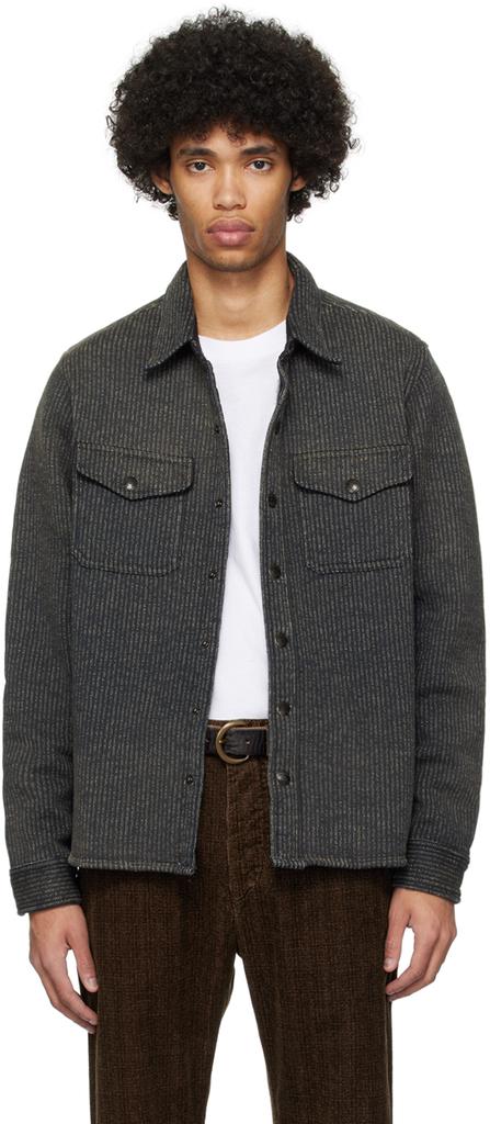 RRL Green Spread Collar Shirt