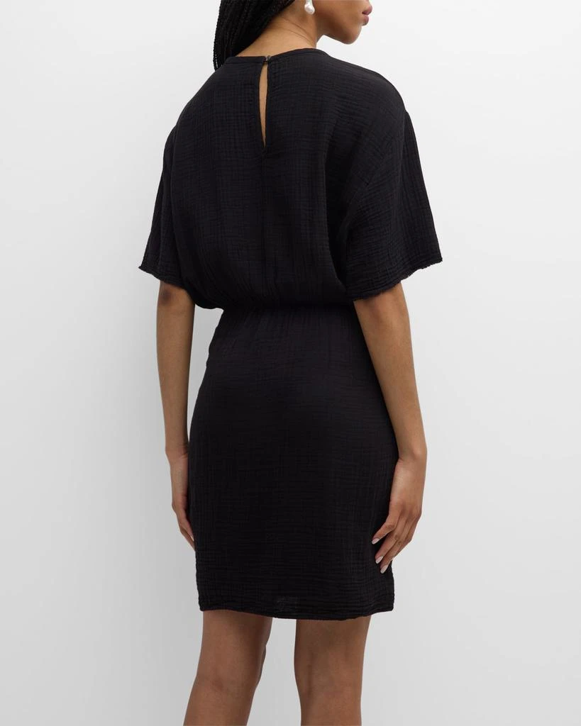 XIRENA Emme Cotton Gauze Mini Wrap Dress 6