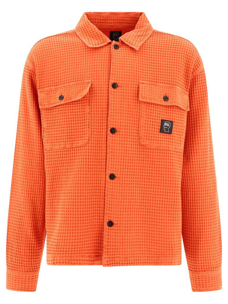 Tシャツ・カットソー BRAIN DEAD SS24 \"Forgotten Forest\" shirt (T04001853RD RED) Forgotten Forest Short Sleeve Button Up Shirt - Red – Brain Dead