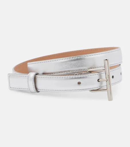 Alexander McQueen Metallic leather belt - Belts - BeyondStyle display picture 3