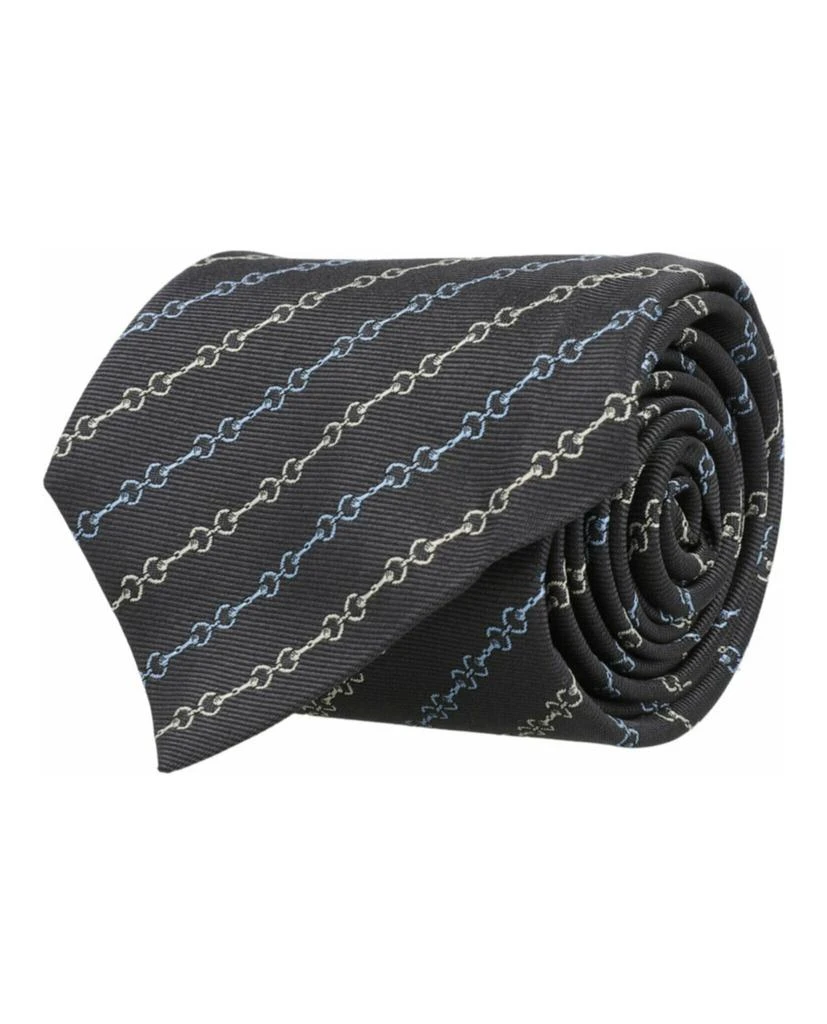 Gucci Horsebit Silk Jacquard Tie 1