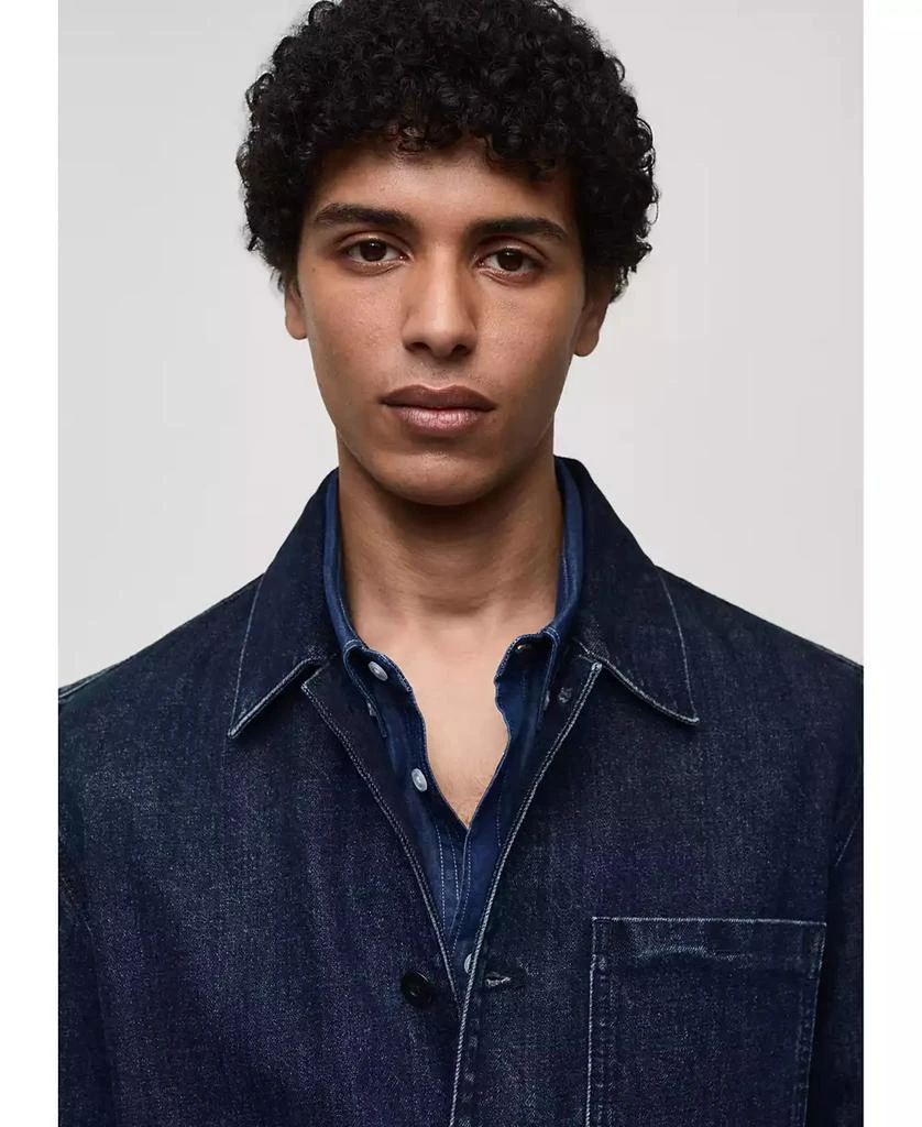 Mango Men's Pocketed Denim Jacket 4