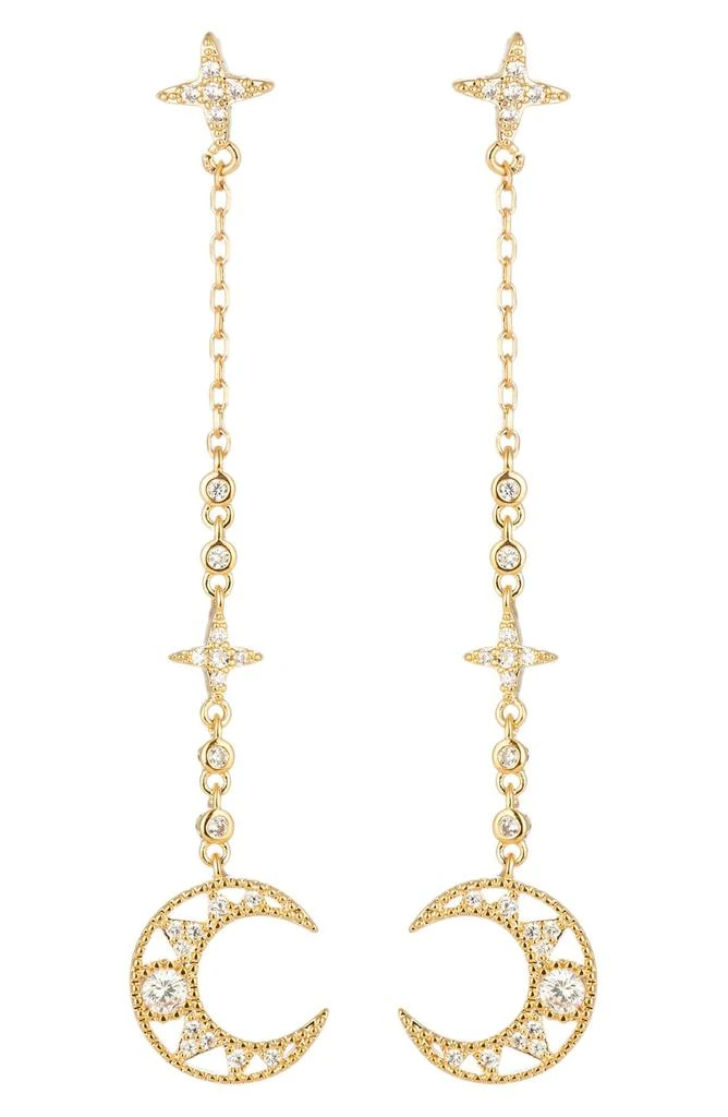 EYE CANDY LOS ANGELES Laika Crescent Moon Drop Earrings 1