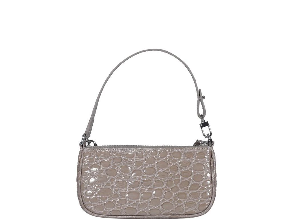 By Far By Far Rachel Embossed Chain Detailed Mini Shoulder Bag 2