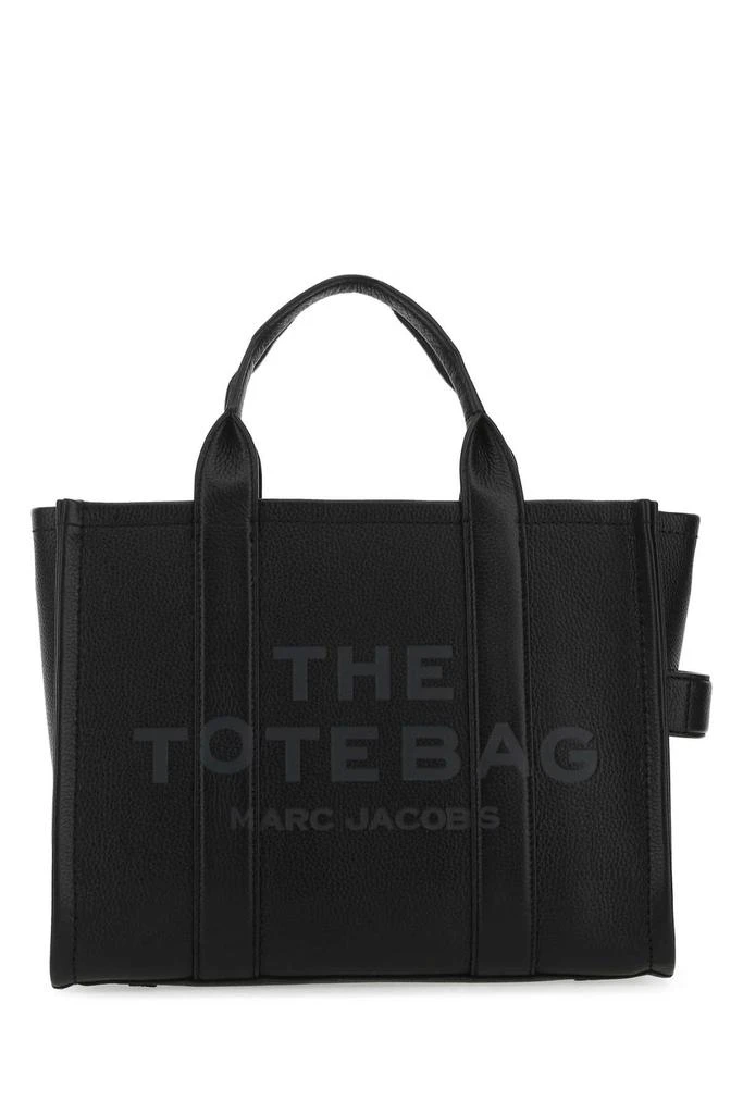 Marc Jacobs BLACK LEATHER MEDIUM THE TOTE BAG HANDBAG 1