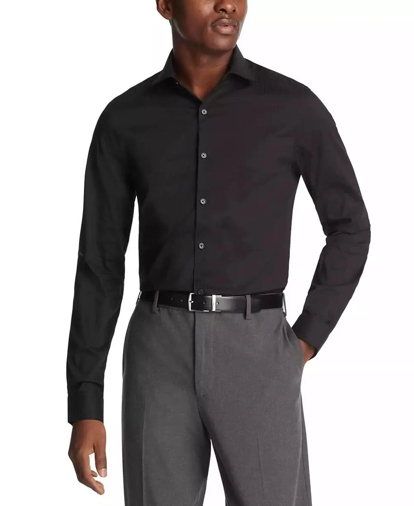 Kenneth Cole Techni-Cole Stretch, Men's Slim Fit Tonal Stripe Dress Shirt 1