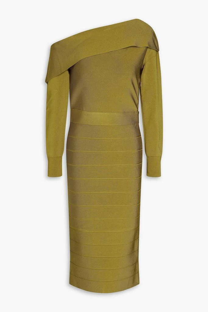 Herve Leger Off-the-shoulder bandage midi dress 1