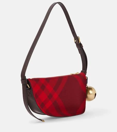Burberry Shield Mini Burberry Check shoulder bag 4