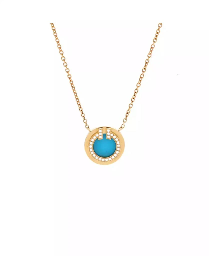 Pre-Owned Tiffany 
Co T Circle Pendant Necklace