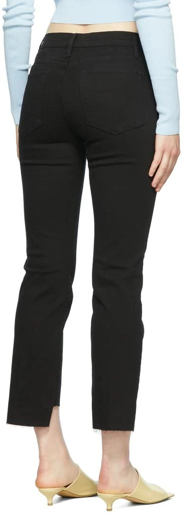 FRAME Black 'Le High Straight' Jeans 3