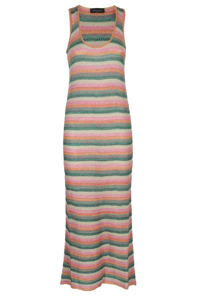 Roberto Collina Roberto Collina Striped Scoop Neck Slip Dress