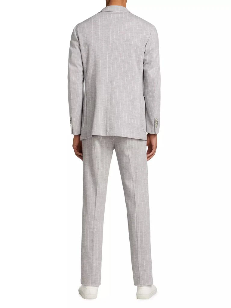 Saks Fifth Avenue COLLECTION Pinstriped Wool-Cotton Suit 5