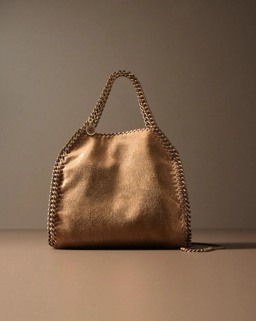 Stella McCartney Mini Falabella Eco Shiny Dotted Chamois Bag with Tonal Chain 6