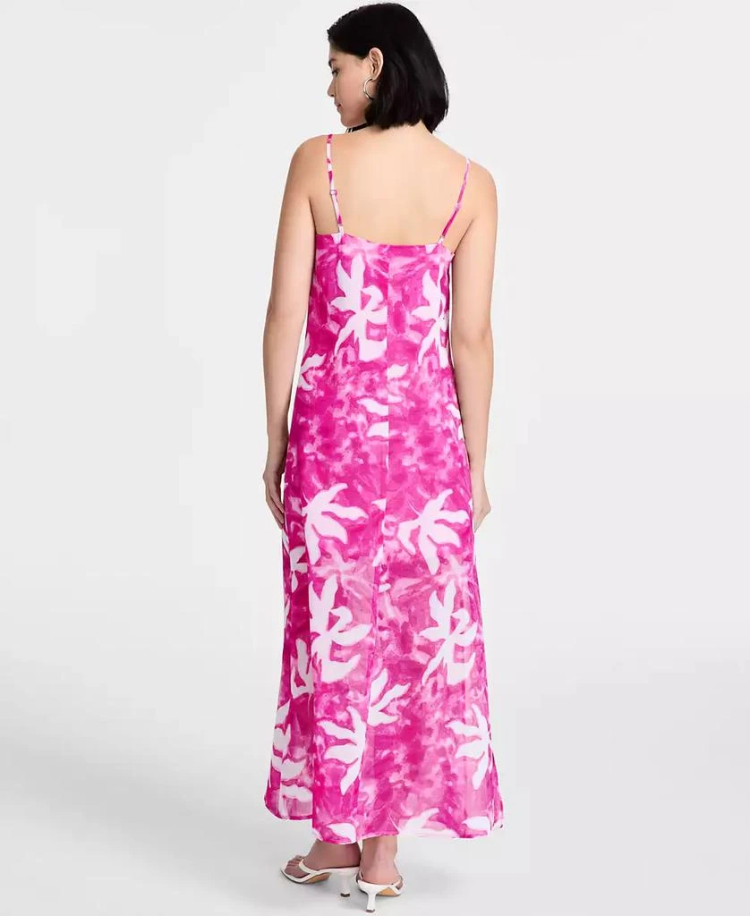Bar III Women's Printed Sheer Overlay Maxi Dress, Exclusively at Macy's 5