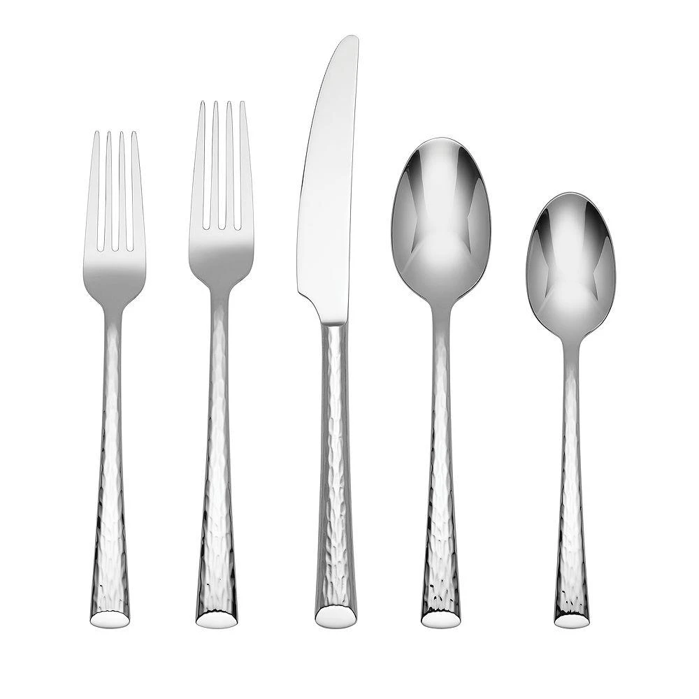 Hudson Ingrid Hammered 42-Piece Flatware Set - Exclusive 1