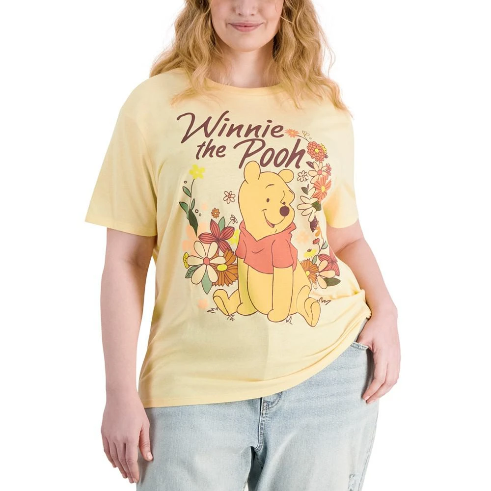 Disney Trendy Plus Size Winne-the-Pooh Floral Tee